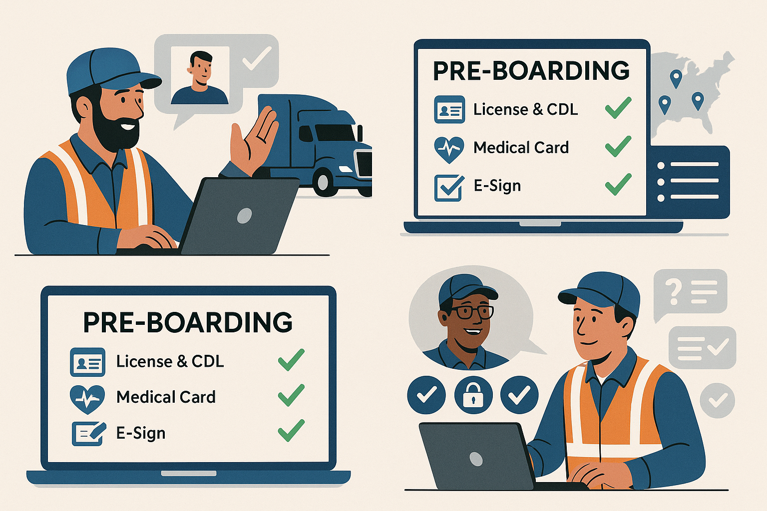 Best Practices for Conducting Virtual Onboarding of Truck Drivers
